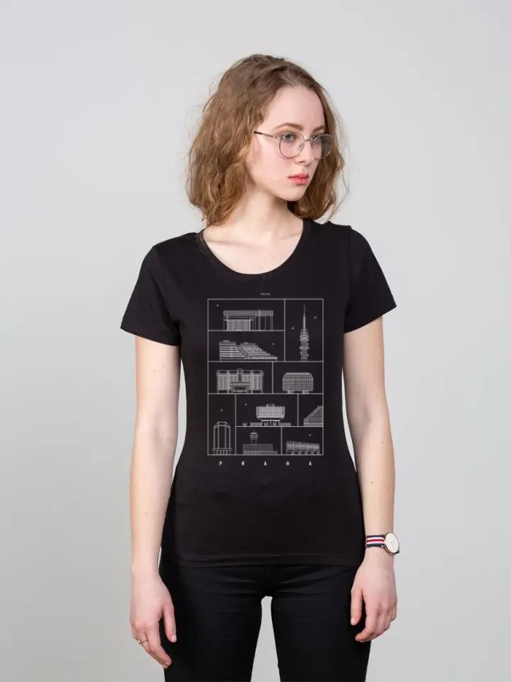 T-shirt Woman Prague Art / Czech Republic