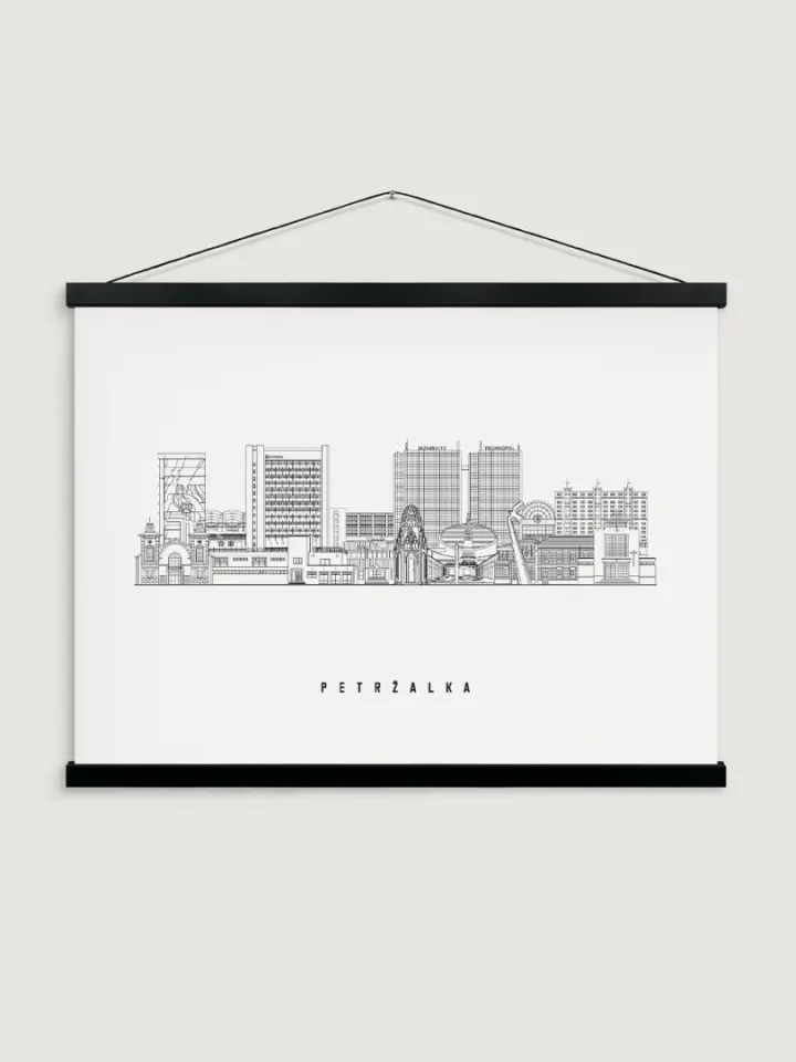 Poster Panorama of Petržalka A2 / Bratislava / Slovakia
