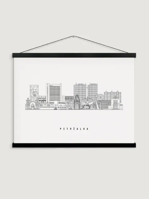 Poster Panorama of Petržalka A2 / Bratislava / Slovakia