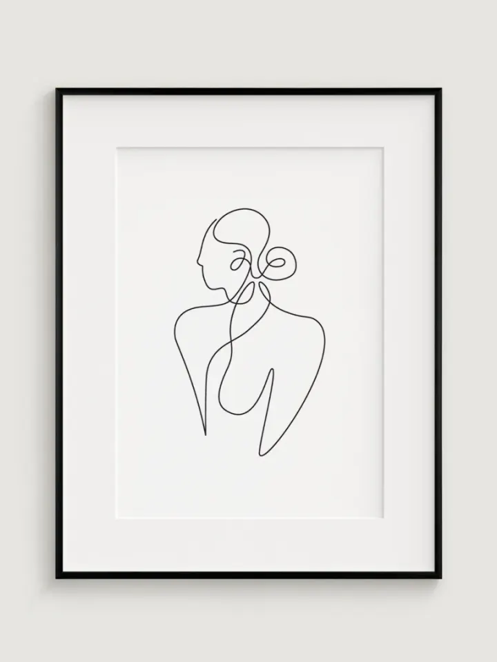 Minimalistic Illustration of Woman 2