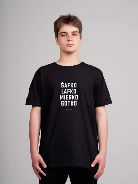 T-shirt Šafko, lafko, mierko, gotko / Bratislava / Slovakia