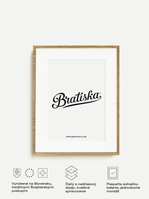 Wooden Frame 40x50cm (for A3 format) + Mat Board + Plexiglass