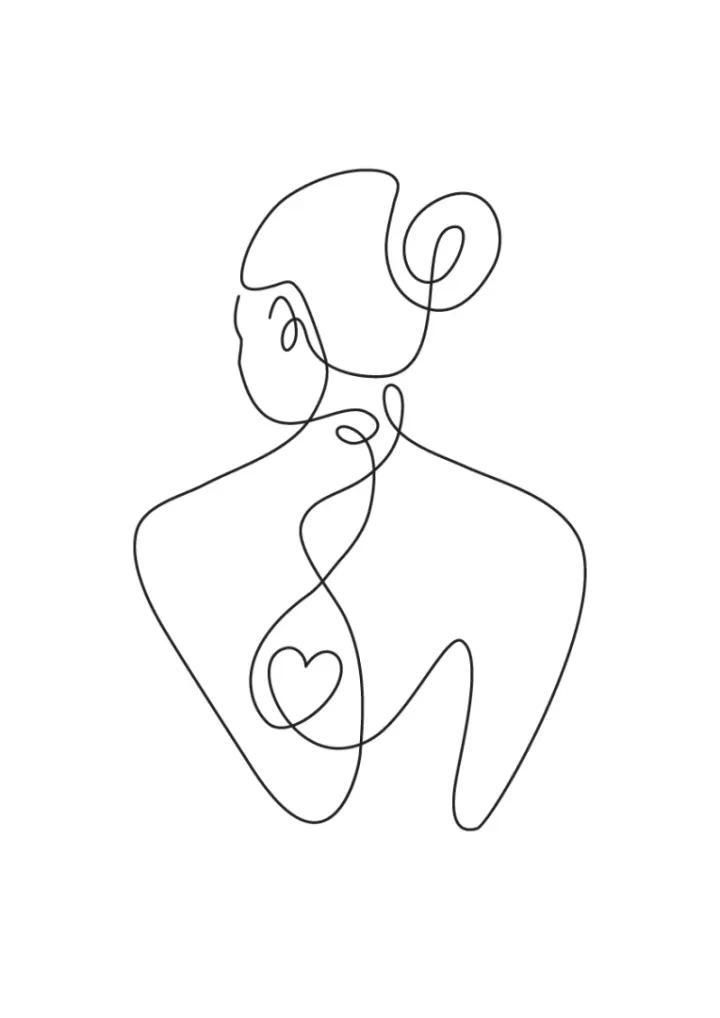 Minimalistic Illustration of Woman 3