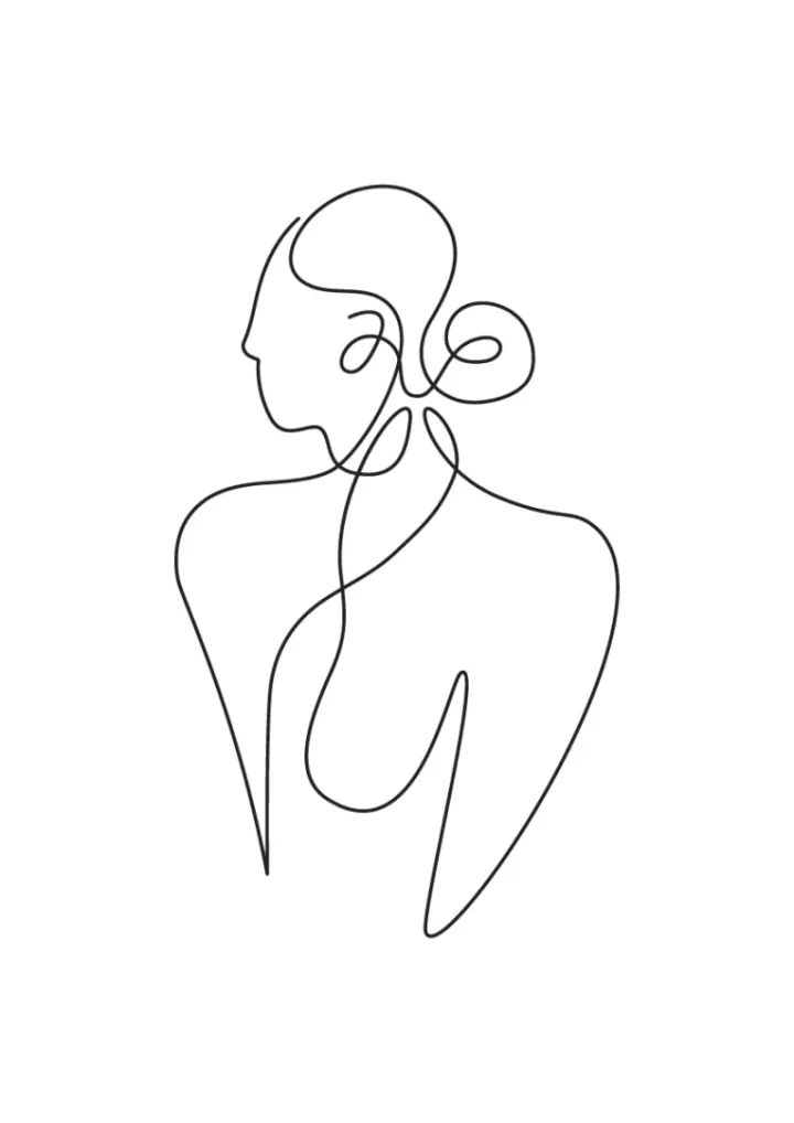 Minimalistic Illustration of Woman 2