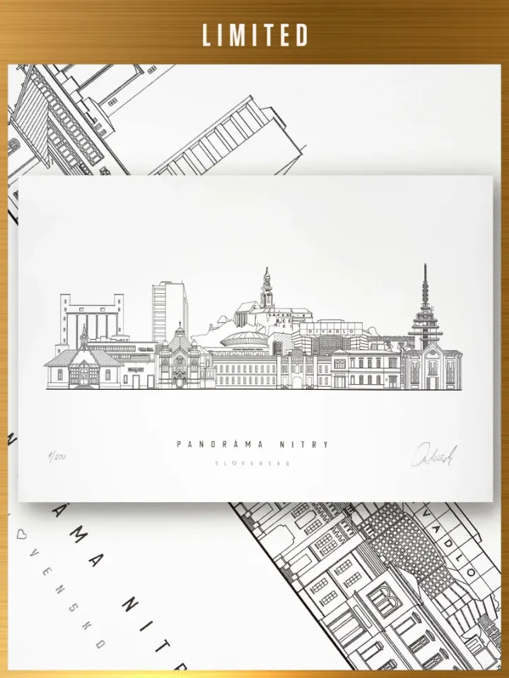 Limited Print Panorama of Nitra / Slovakia