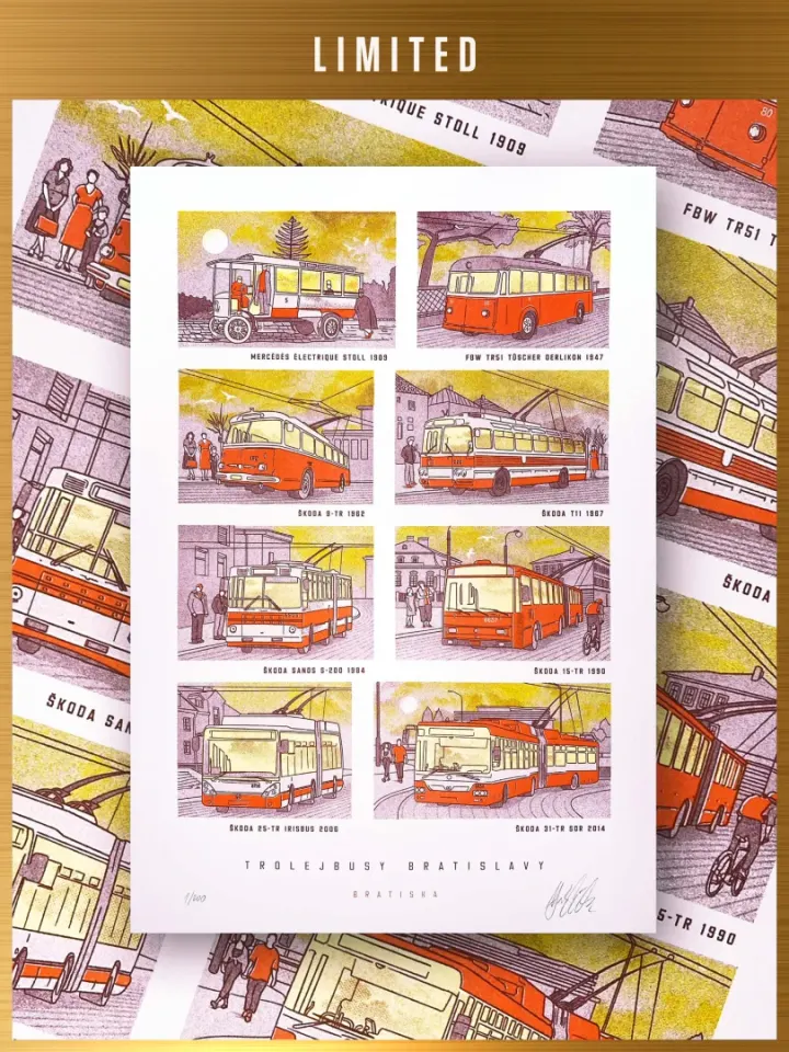Limited Print The Trolleybuses of Bratislava / Slovakia