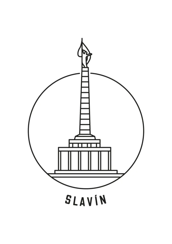 Slavín - minimalistic illustration