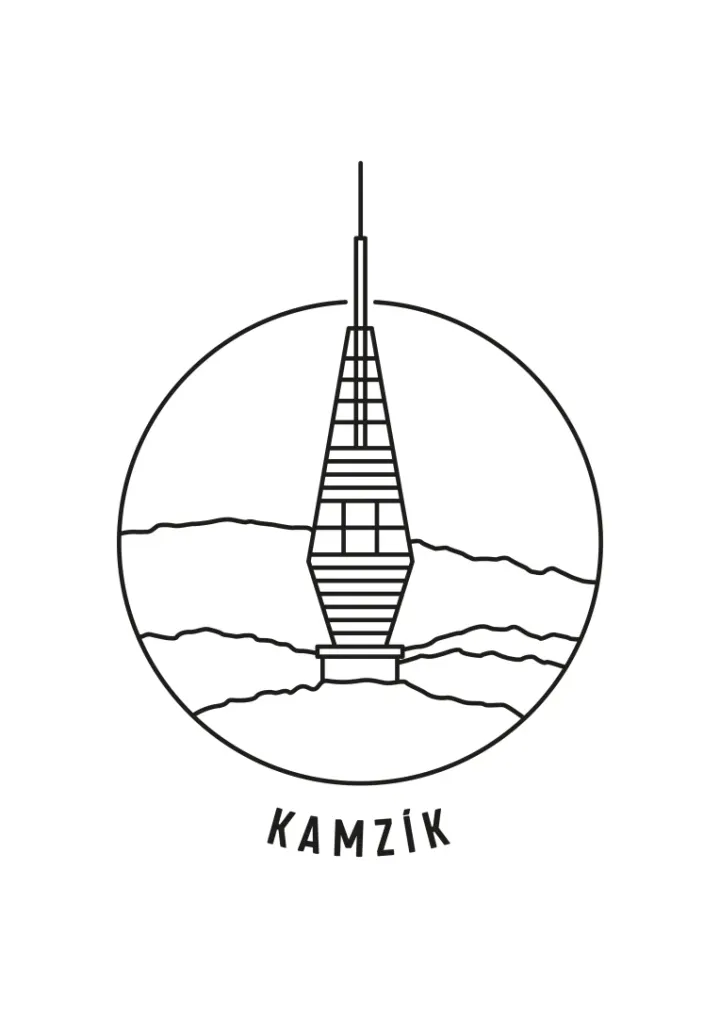 Kamzík - minimalistic illustration / Bratislava / Slovakia