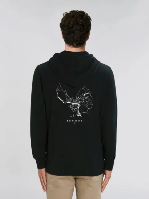 Hoodie Map of Bratislava / Slovakia