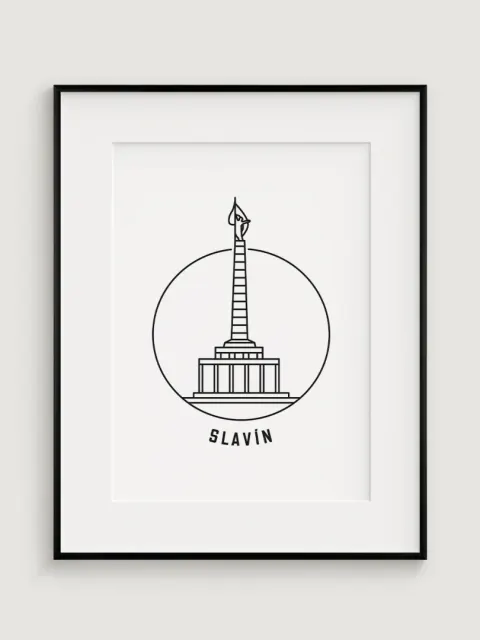 Slavín - minimalistic illustration