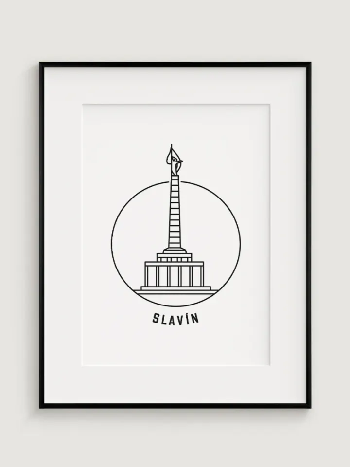 Slavín - minimalistic illustration
