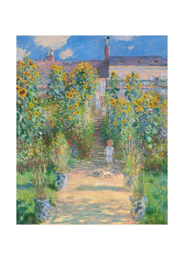 The Artist's Garden at Vétheuil, Claude Monet, 1881